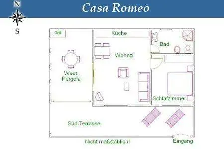 度假居 Casa Romeo Mit Kaminofen Und Sonnenterrasse *